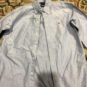 Ralph Lauren button down denim color. Size 14